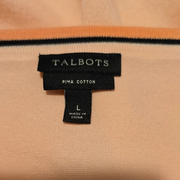 Talbots Pink Cardigan Soft Knit L - Picture 2 of 5